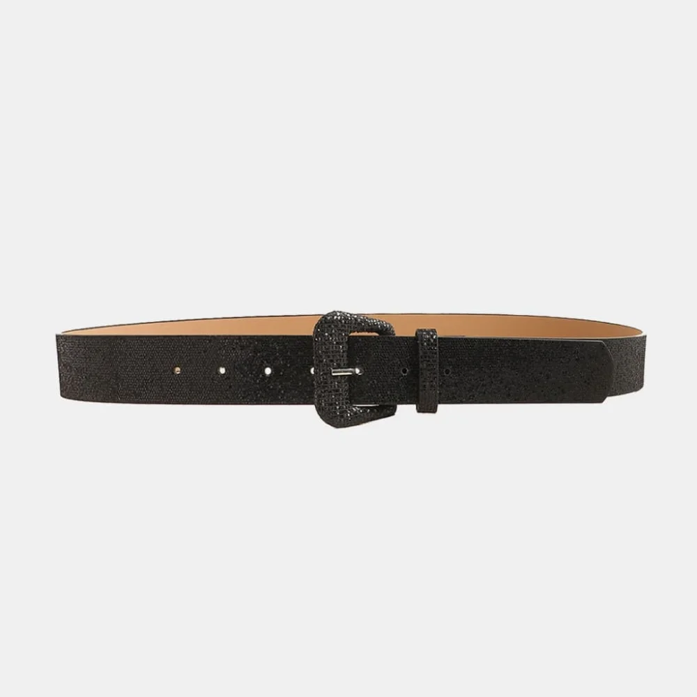 Stylish Glitter Buckle Belt